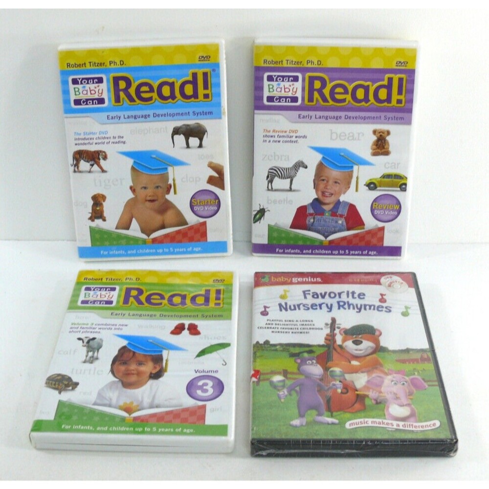 Your Baby Can Read DVD Early Language starter review Vol 3 + baby genius rhymes